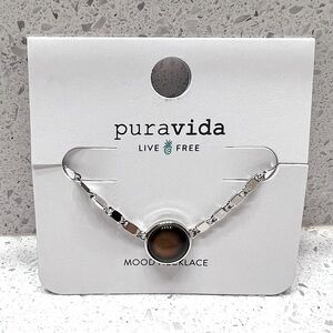 NWT Pura Vida Silver Mood Necklace